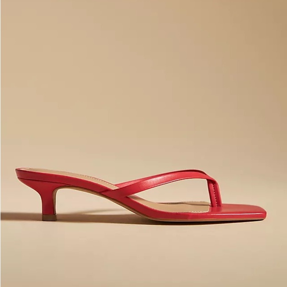 By Anthropologie Thong Kitten Heels - Picture 2 of 6